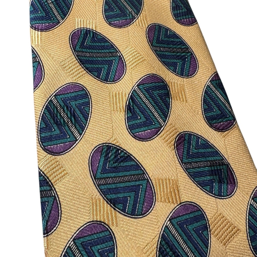 Nice High End Yellow Robert Talbott Best of Class Silk Neck Tie Italy MINTY - Picture 5 of 11